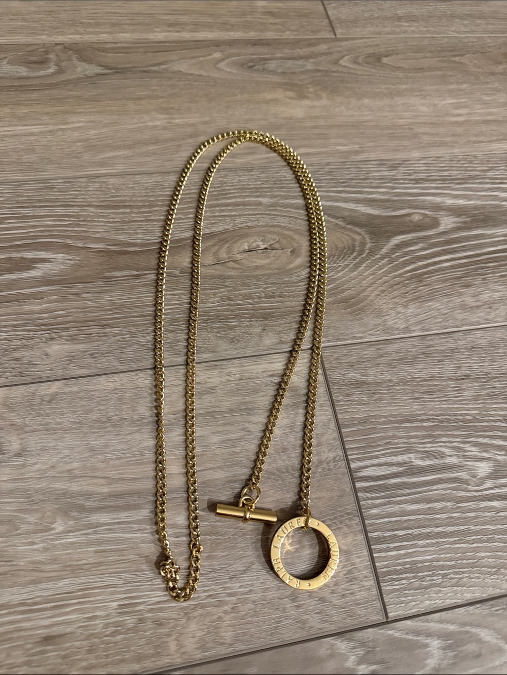 Ralph Lauren Polo Gold Chain Toggle Belt